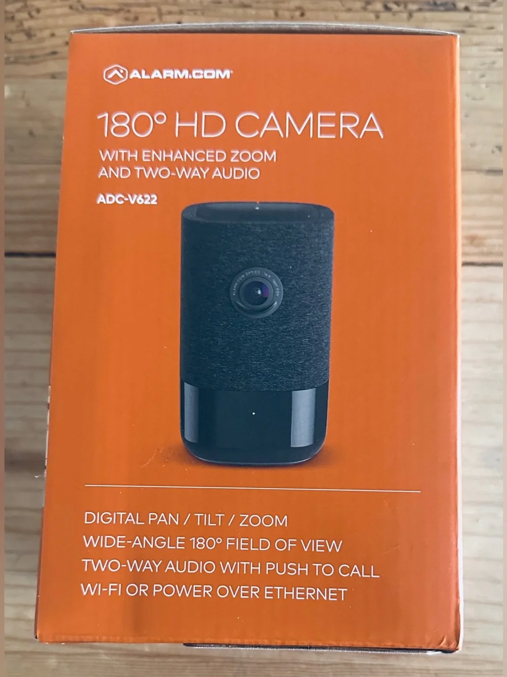 Alarm.com 180° HD Camera ADC-V622 - Black - Brand New Sealed Box